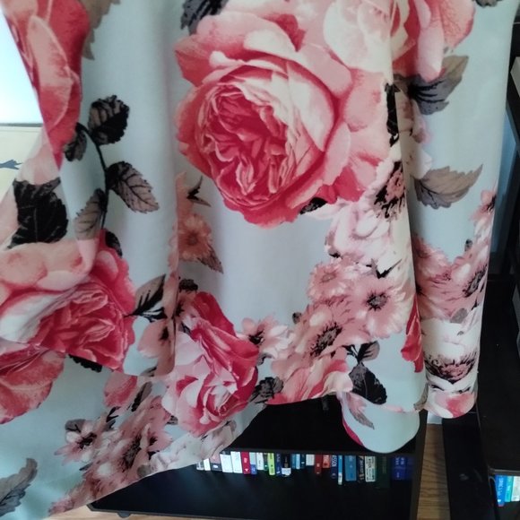 Light blue floral midi dress - Picture 2 of 4